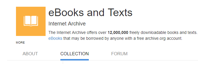 Internet Archive Free Ebooks