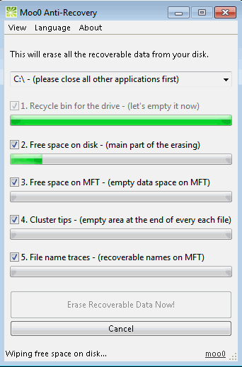 Erase files store permanently freeware