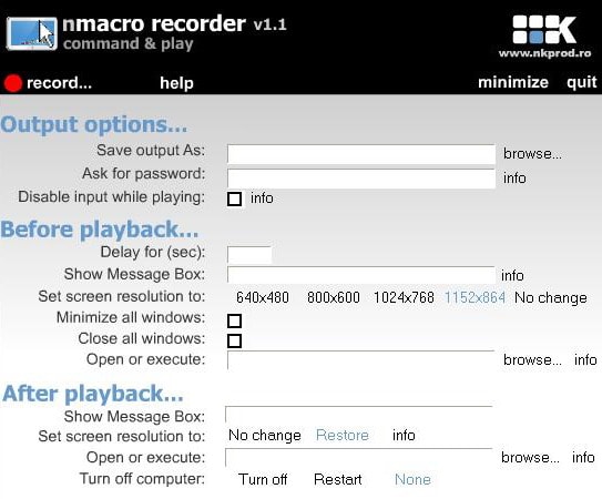 free mouse recorder delayed playback