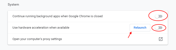 Relaunch Chrome