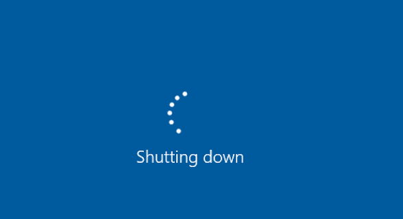 shutting down process