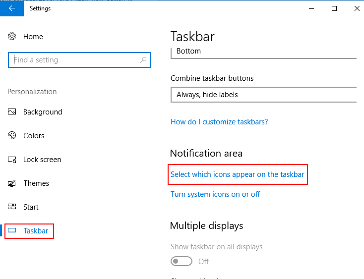 Taskbar Icon Customization Windows 10
