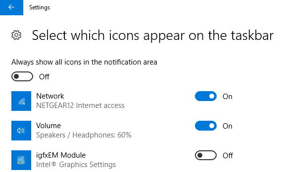 Taskbar Icons Windows 10