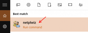 netplwiz