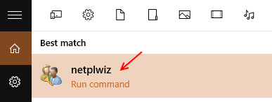 netplwiz