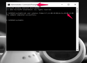 set time limits for users in windows 10