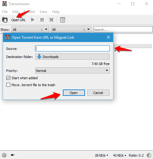 how to open a torrent file in windows 10