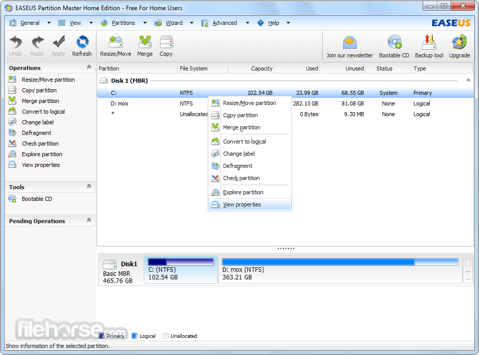 easeus partition master 10.5 technician edition