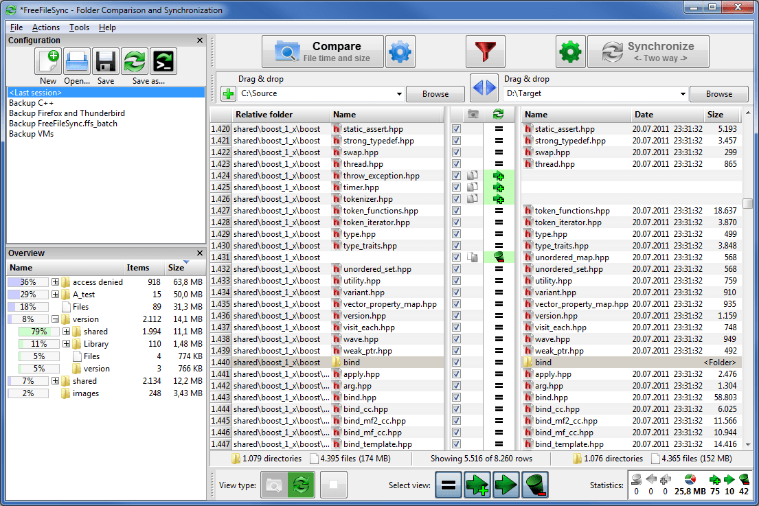 filesync schedule