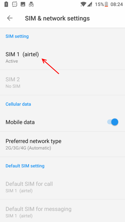 no sim card