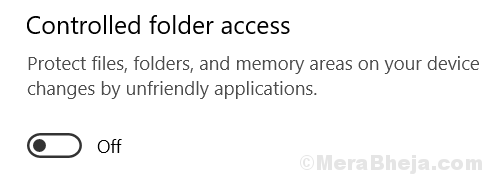 Off Controlled Folder Access Min