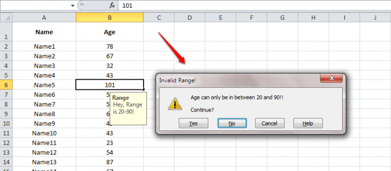 How To Set A Minimum And Maximum Value In Excel