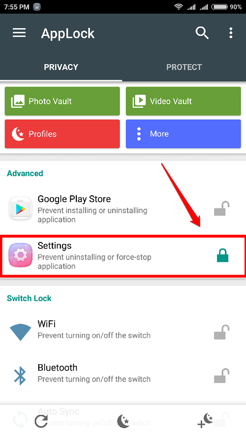 how to hack app locker password