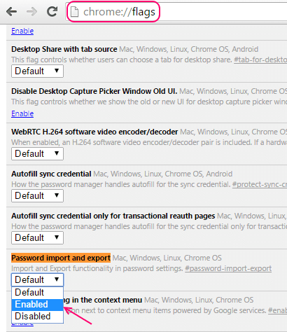 chrome-export-import-password