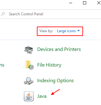 how to turn off java update windows 10