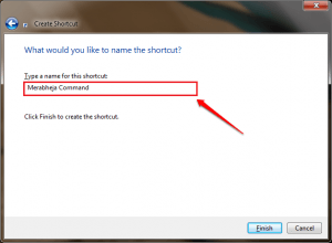 How to create a Desktop Shortcut of a CMD Command in Windows 11/10