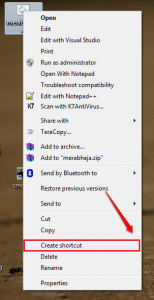 How to create a Desktop Shortcut of a CMD Command in Windows 11/10