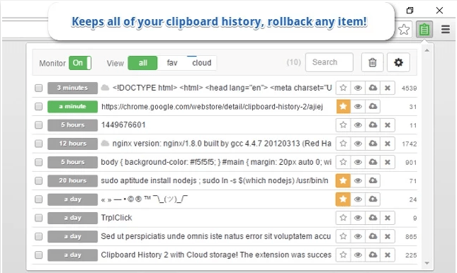 Clipboard History Chrome Extension Min