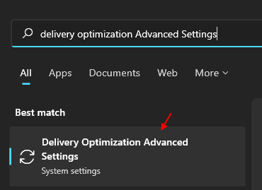 Delivery Optimization Advanced Options Min