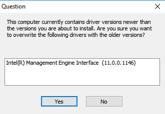 Downgrade Mei Driver Windows 10