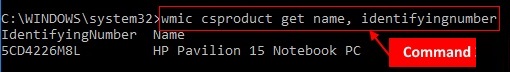 Model Number Command Cmd Windows 10 New