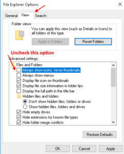 How to Fix Thumbnail not showing on Windows 10 / 11