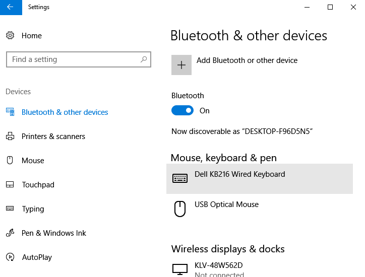 Add Bluetooth Device Windows 10