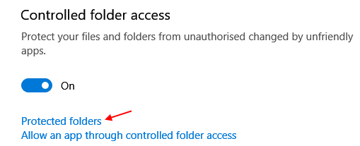 Add Protected Folder Windows 10 Controlled Folder Access