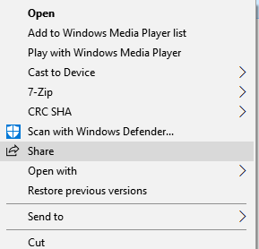 share windows 10