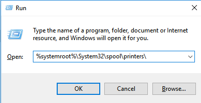 Stop Print Queue Path Windows 10