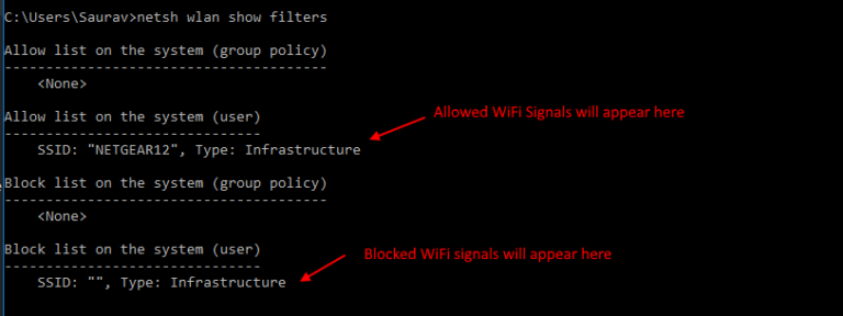 How to block other WiFi Network signals on your Windows PC