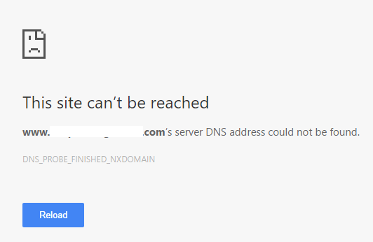 Dns Probe Finished Nxdomain Error Server Address Not Found