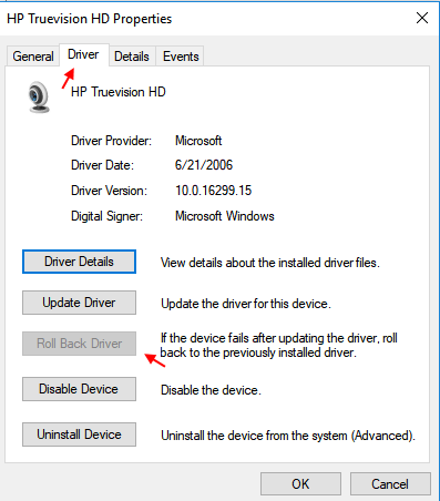 hp truevision hd driver update