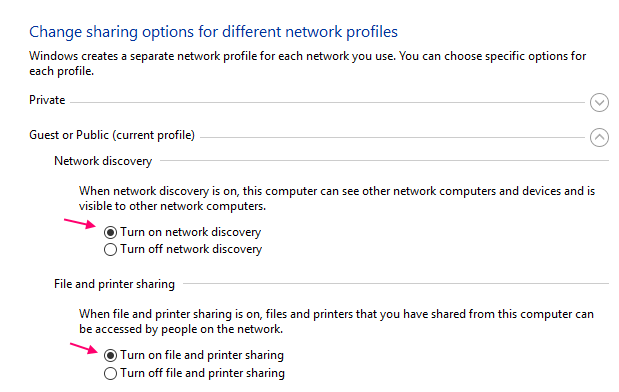 Turn On Network Discovery Windows 10