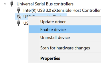 Enable Usb Device