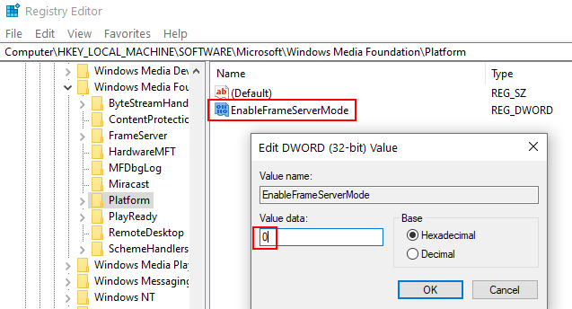 Enableframe Server Mode Min