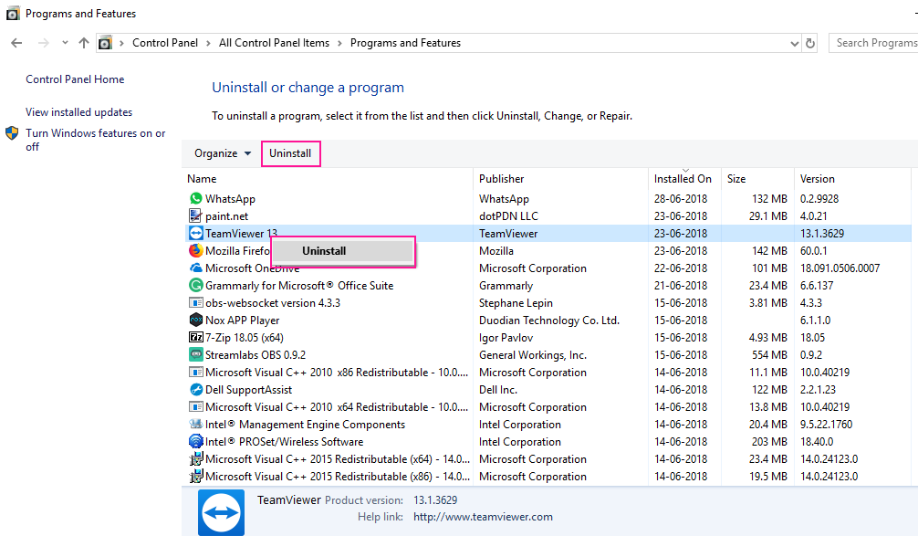 msi afterburner side by side configuration error windows 10