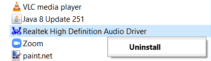 Uninstall Realtek Hd Audio Driver