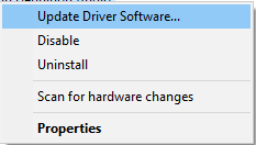 Update Driver Software