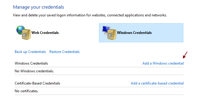 Add Windows Credentials Min