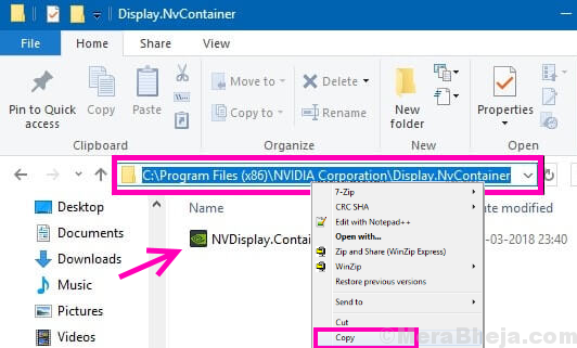 Copy Container Nvidia Control Panel Missing Windows 10