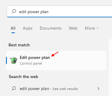 Edit Power Plan Min
