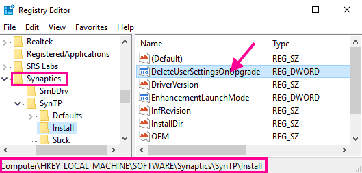 synaptics smbus touchpad not working windows 10