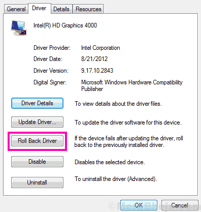 Roll Back Updates Driver Verifier Detected Violation Windows 10