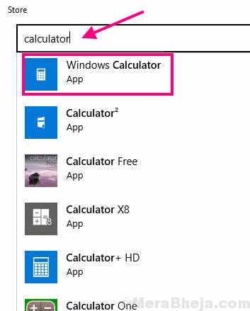 Search Windows 10 Calculator Not Working