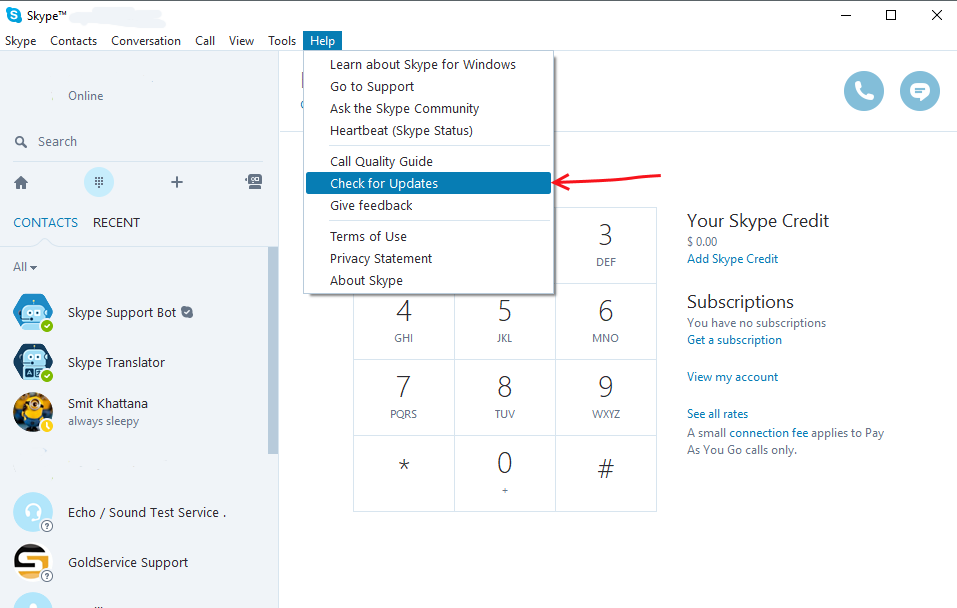 skype not working in windows 10