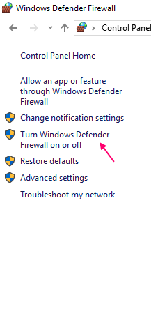 Turn Windows Firewall On Off