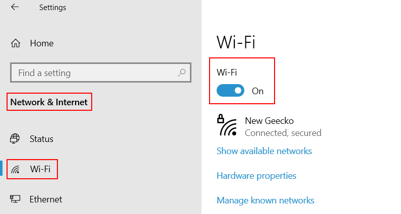 Wifi On Min