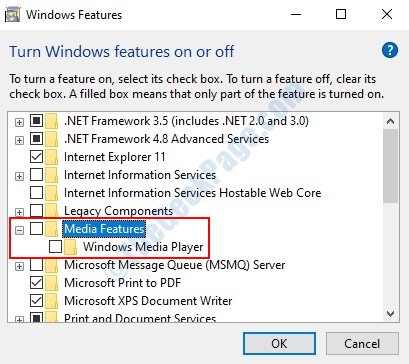 Windows Media Feature