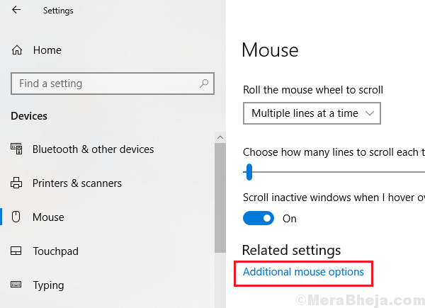 Additional Mouse Options